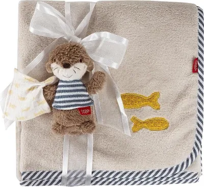 Produktbild von Kuscheldecke Otter – zum Kuscheln, als Krabbelunterlage, Schnuffeltuch oder Zudecke