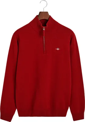 Produktbild von Gant Superfine Lambswool Halbzippullover Rot S Herren Rot S