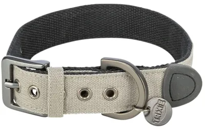 Produktbild von TRIXIE CityStyle Halsband, extra breit - hellgrau - 45–52 cm/30 mm