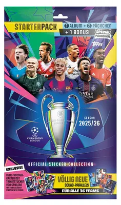 Obrázek produktu pro Albastru de start UEFA Champions League 2025/26 + Stickere