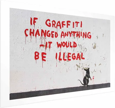 Produktbild von Posterpapier Poster - Graffiti Quote 42x29.7 cm Streetart i-C-0154-ao-a