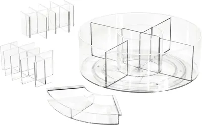 Obrázok produktu pre iDesign x Sarah Tanno - 95316EU - Otočný organizér na kozmetiku - Clear