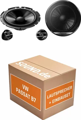 Produktbild von Lautsprecher Boxen Einbaupaket hinten Pioneer TS-G170C passend für VW Passat B7 | 2x Tief-Mitteltöner 2x Hochtöner