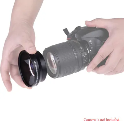 Image de objectif numérique grand angle 67mm haute définition 0.45��SuPer avec optique japonaise macro pour Canon Rebel T5i T4i T3i 18-135mm 17-85mm et Nikon 18-105 70-300VR