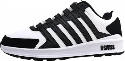Image de K-Swiss Vista Trainer - Chaussures de sport pour hommes Blanc-Noir 07000-034-M , EU 41