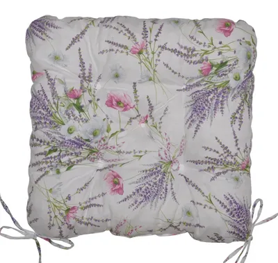 Obrázek produktu pro Sedák UNI Maxi motiv levandule + vlčí mák na bílé