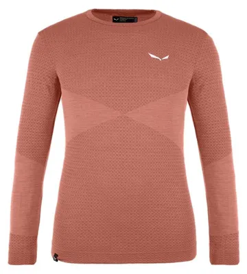 Zdjęcie produktu dla Bielizna sportowa dla dzieci Salewa Zebru MED Warm AMR, koszulka z długim rękawem, czerwona, rozmiar 164