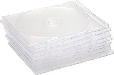 Zdjęcie produktu dla Przezroczyste etui na płyty CD - etui na płyty CD - segregator do przechowywania - pojemność 50 sztuk - plastik - przeznaczone do przechowywania - pudełko na płyty CD