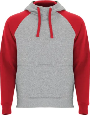 Immagine prodotto di Roly - Felpa con cappuccio "Badet" uomo/donna unisex PF4553 (XL) (grigio screziato/rosso)