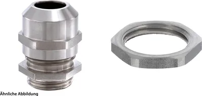 Produktbild von WISKA Edelstahlverschraubung mit Gegenmutter M16x1,5 inkl. O-Ring Edelstahl (1.4305) Gewindelänge 5,0mm - 1 Stück