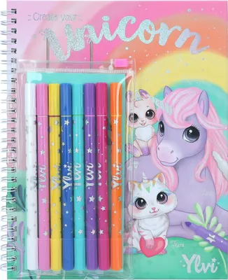 Produktbild von DEPESCHE Ylvi - Create your Unicorn Malbuch