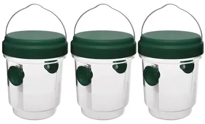 Produktbild von Wespenfalle, wiederverwendbar, wasserdichtes Hängedesign, 3Stück-Grün
