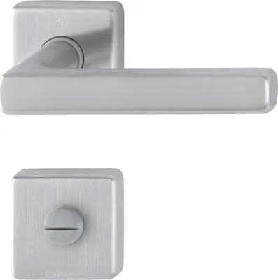 Immagine prodotto di HOPPE set di maniglie a leva DALLAS - su rosone WC, 37 - 42, acciaio inox satinato