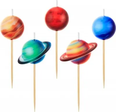 Produktbild von Generic 5 Kerzen Weltraum - Galaxie - Ungiftig - Unparfümiert