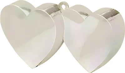 Produktbild von amscan Ballongewicht Herzen weiß 170g