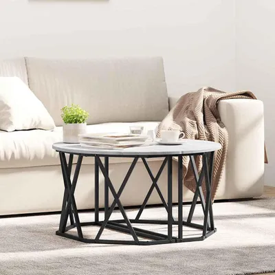 Obrázok produktu pre Maison Exclusive – Konferenčný stolík Sonoma, farba: sivá, rozmer: 80 x 80 x 42 cm