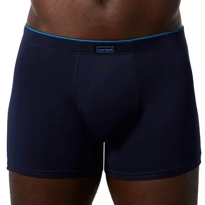 Produktbild von bruno banani Herren Short Infinity Boxershorts, per Pack Blau (Dunkelblau 090),