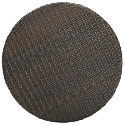 Immagine prodotto di vidaXL Tavolo da giardino marrone 60,5x106 cm Poly Rattan