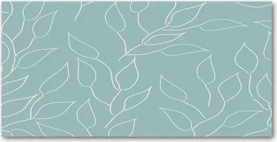 Produktbild von Tulup Glas-Bild -140x70- Wandkunst Dekorative Wand für Küche & Wohnzimmer - Blumen & Pflanzen - Blätter Muster - Blau