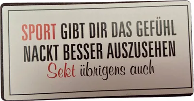 Produktbild von Kühlschrankmagnet im Antik Look mit Spruch