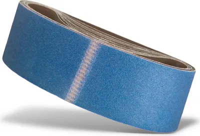 Produktbild von MENZER Blue Schleifbänder, 533 x 75 mm, f. Handbandschleifer, Zirkonkorund (10 Stk.) K100