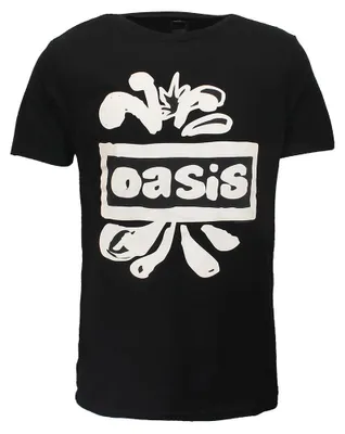 Produktbild von Oasis Splatter Logo Offizielles Band-T-Shirt - S