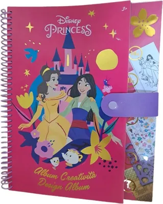 Immagine prodotto di Album di disegni delle Principesse Disney - Con adesivi - Disegni da colorare e altro ancora