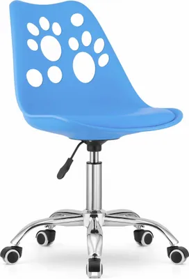 Produktbild von Valora PRINT Drehstuhl Blau - Bequemer blauer Drehstuhl für Zuhause oder das Büro
