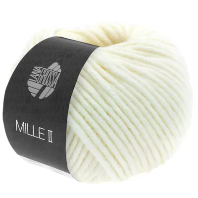 Produktbild von Lana Grossa - Mille II 0017 rohweiß