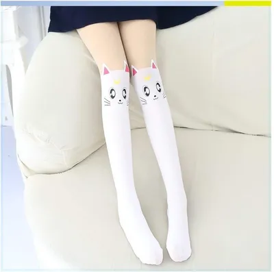 Immagine prodotto di Go Go Gadget - Collant - Motivo: gatti - Stile kawaii - Fascia d'età: 7-13 anni - Taglia: L