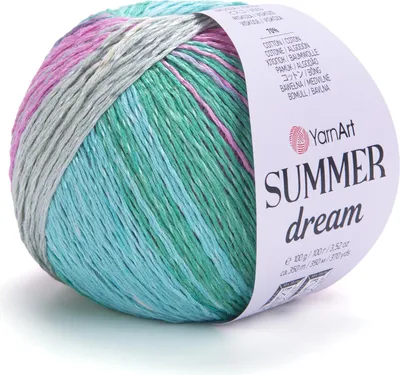 Produktbild von Sommergarn Baumwolle Viskose 100g 350m Farbverlauf Glanz Stricken Häkeln Handarbeit