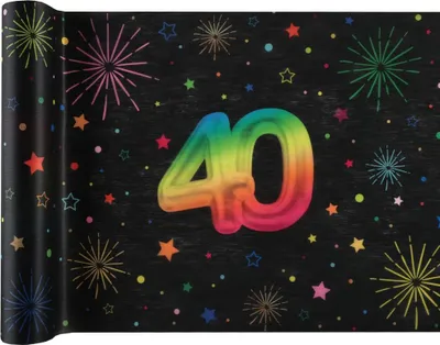 Produktbild von Zahl 40 Festicolor Tischläufer 3m x 30cm