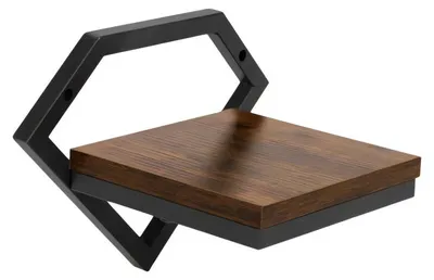 Imagen del producto de ModernHome ME-ATS01: Estante de pared para plantas, 19 x 19 x 25 cm, madera oscura