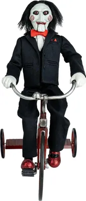 Produktbild von SAW: Actionfigur Billy the Puppet mit Dreirad (18 cm)