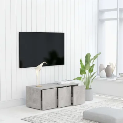 Obrázok produktu pre vidaXL TV skrinka betónová sivá 80x34x30 cm odvodený drevený výrobok