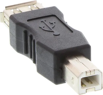Image de InLine® adaptateur USB 2.0, prise femelle A sur prise mâle B