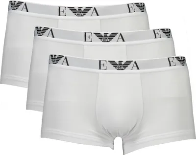 Produktbild von Stilvolle Herren-Boxershorts, Weiß, 3er-Pack mit elastischem Bund