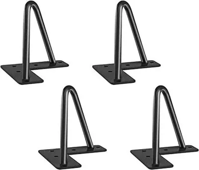 Produktbild von Famanu Tischbeine 4 Stück - Robuste Hairpin Möbelbeine