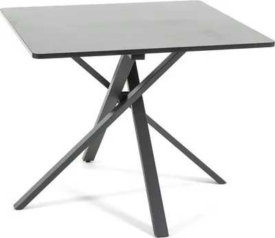 Produktbild von Quadratischer Tisch 90×90 cm mit Kreuzgestell – modernes, stabiles und vielseitiges Design, ideal für Küche, Esszimmer, Büro, Bars und Restaurants – CARLO - Granit