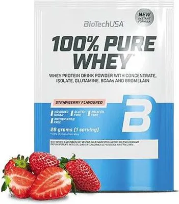 Obrázok produktu pre BioTech 100% Pure Whey 28 g strawberry