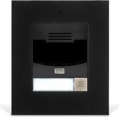 Produktbild von 2N Telecommunications EntryCom IP Solo Flush Black - Verkabelt - IP54 - -40 - 60 °C - IEEE 802.3,IEEE 802.3u - Schwarz - Metall