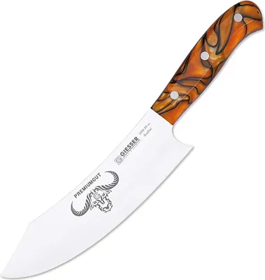 Produktbild von Giesser Messer 20cm PremiumCut Acryl Chefs No 1 Spicy Orange Kochmesser BBQ