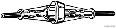 Produktbild von HERTH+BUSS ELPARTS Steckertülle 50251561 25mm PE (Polyethylen)