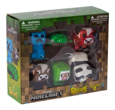 Immagine prodotto di Minecraft SquishMe Series 2 - Figure squishy da 6 cm, materiale morbidissimo, ideale per i fan di Minecraft e i collezionisti, prodotto in licenza ufficiale