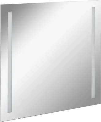 Produktbild von FACKELMANN LED Spiegel linear MIRRORS / Wandspiegel mit LED-   / Maße (B x H x T): ca. 80 x 75 x 2 cm / hochwertiger Badspiegel / moderner Badezimmerspiegel / Breite 80 cm