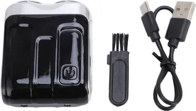 Immagine prodotto di Trimmer elettrico tascabile, ricaricabile, display digitale a LED, portatile, mini barba, nero