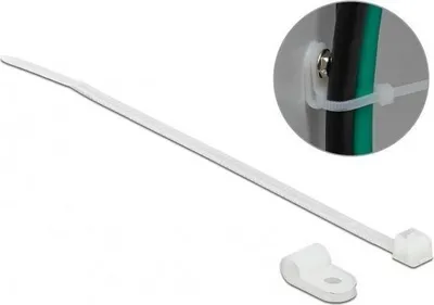 Image de DELOCK Befestigungsschelle 4,8 mm mit KBI 150x2,5mm  weiß