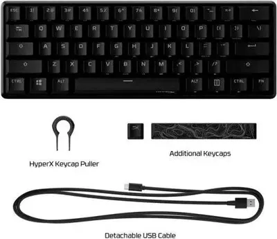 Produktbild von HyperX Alloy Origins 60 Aqua switches Gaming Tastatur, Gaming Keyboard, US Layout