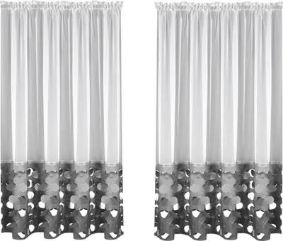 Produktbild von Vorhang fertig HAGA 145x180 Voile Grau (Preis für ein Stück)