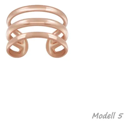 Produktbild von Ohrklemme Silber 925 gold: Ear Cuff Ohrring ohne Loch tragbar Modell 5